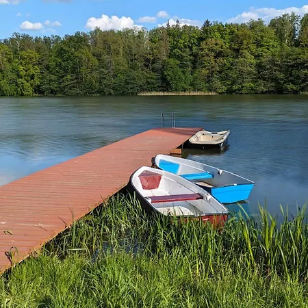 Rozany Ogrod - Dom Pod Lasem, Z Widokiem Na Jezioro I Kominkiem, Rowery, Lodka, Rowerek Wodny *