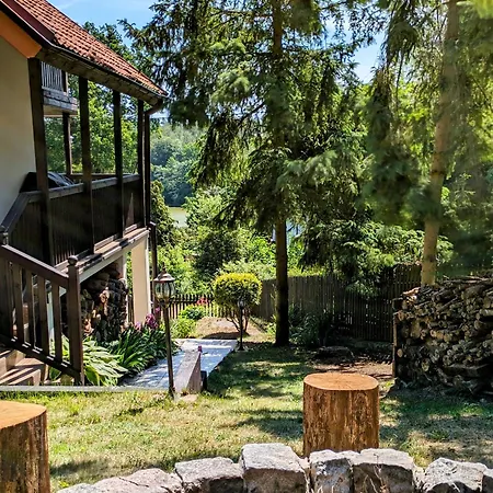 Prázdninový dům Rozany Ogrod - Dom Pod Lasem, Z Widokiem Na Jezioro I Kominkiem, Rowery, Lodka, Rowerek Wodny