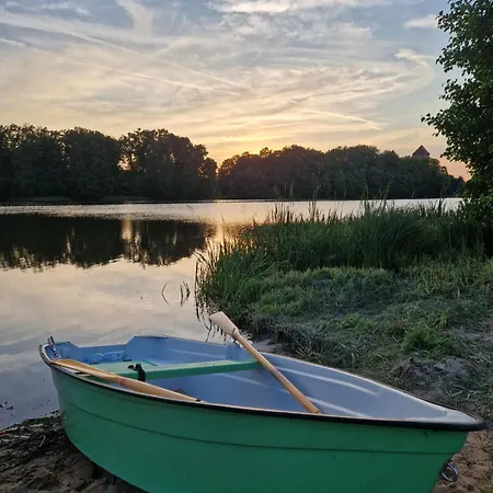 Rozany Ogrod - Dom Pod Lasem, Z Widokiem Na Jezioro I Kominkiem, Rowery, Lodka, Rowerek Wodny * Przezmark
