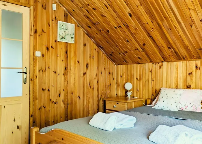 Prázdninový dům Rozany Ogrod - Dom Pod Lasem, Z Widokiem Na Jezioro I Kominkiem, Rowery, Lodka, Rowerek Wodny