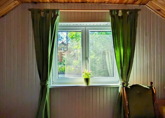 Prázdninový dům Rozany Ogrod - Dom Pod Lasem, Z Widokiem Na Jezioro I Kominkiem, Rowery, Lodka, Rowerek Wodny