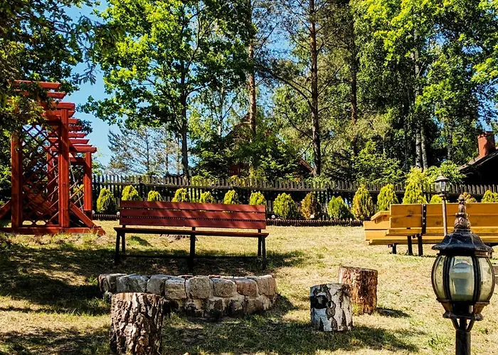 Rozany Ogrod - Dom Pod Lasem, Z Widokiem Na Jezioro I Kominkiem, Rowery, Lodka, Rowerek Wodny * Przezmark